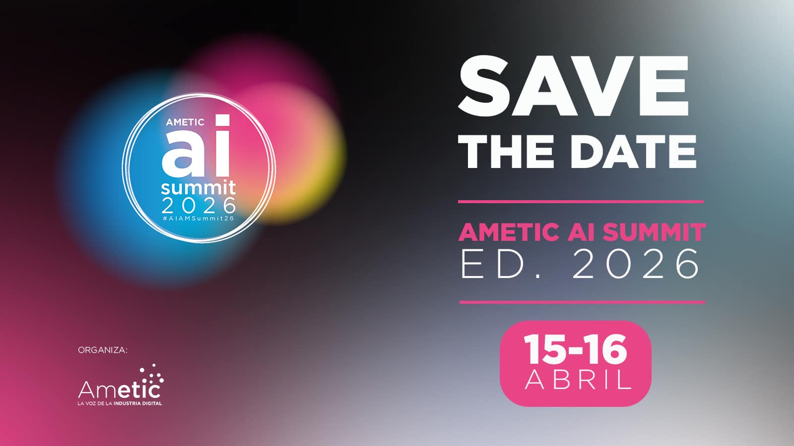 BANNER-AMETIC-AI-SUMMIT-2026 BSC AI Factory at AMETIC AI Summit 2026: AI in Strategic Sectors