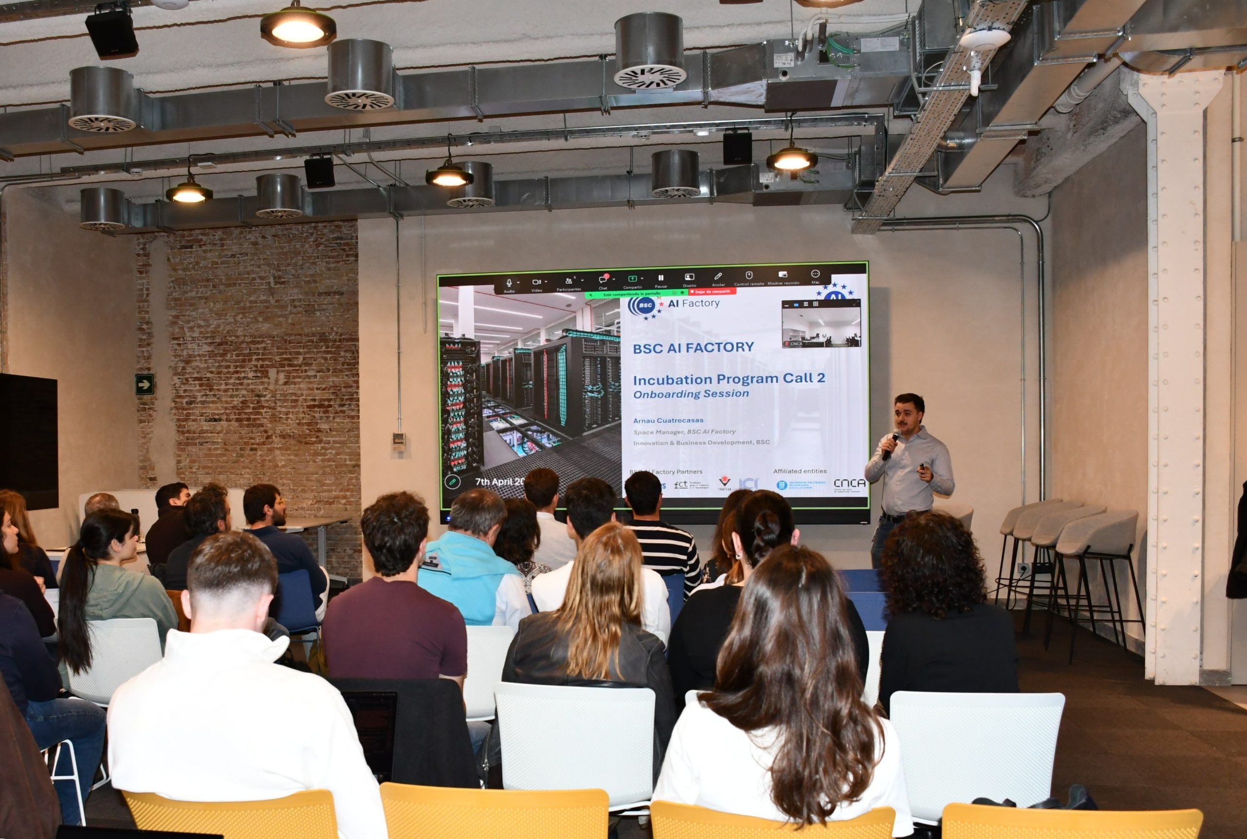 BSC AIF Incubation Programme Call 2 Began with Onboarding Session in Barcelona