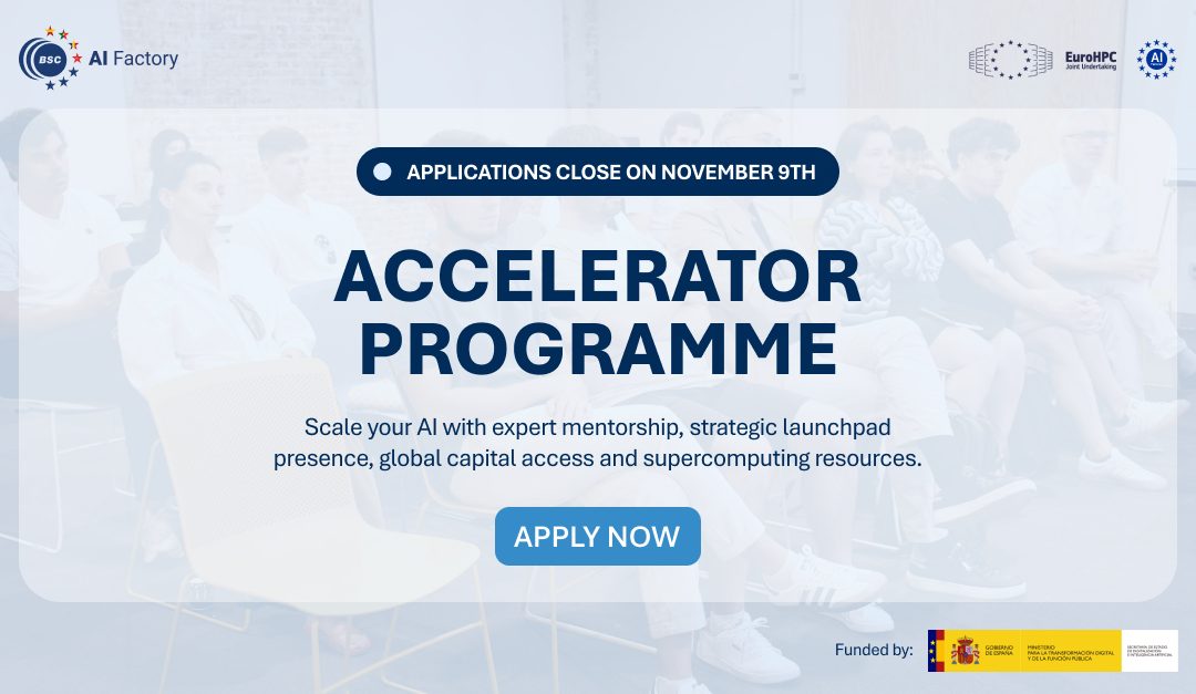 BSC AI Factory Accelerator Programme opens its call: here’s how to apply